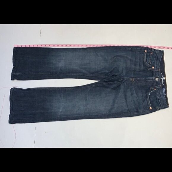 7 for all mankind man bootcut dark Wash stretch jeans size 28 - Picture 7 of 16